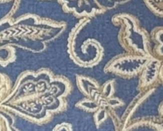 Details of fabric on dining chairs