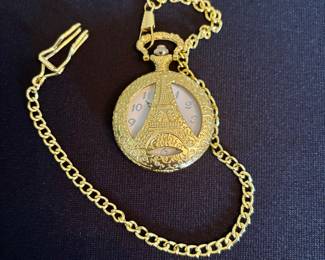 Eiffel Tower pocket watch