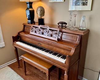 Beautiful Cable upright piano with bench