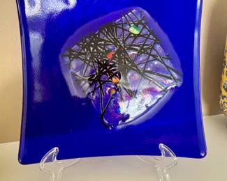 Kurt McVay signed art glass