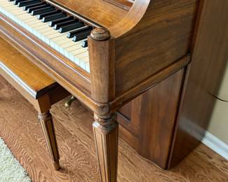 Details of upright piano