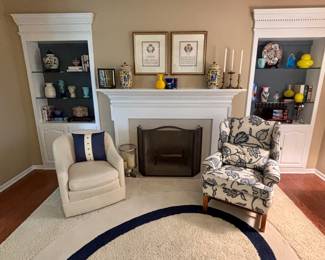 Living Room many Kosta Boda pieces, Jay Strongwater and signed art glass pieces