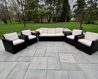 Crosley patio set 4 chairs and sofa