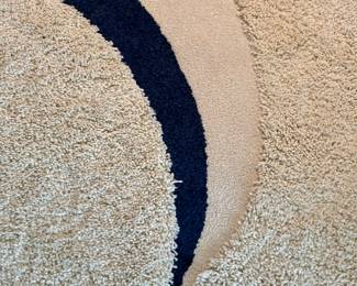 Details of custom area rug