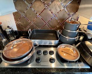 Cookware and roasting pan