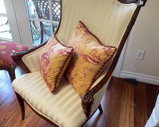 Regency Style Wingback chairs - pair