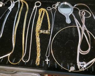 Sterling necklaces etc
