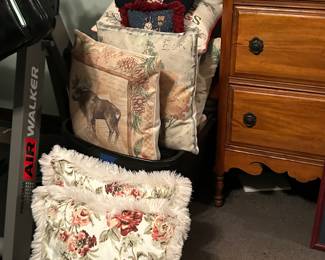 Lots and lots of throw pillows and covers for pillows
