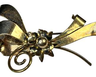 10K GF 120 Whiting Ribbon Brooch