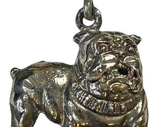 Sterling Silver Bulldog Charm