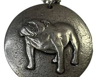 Bulldog Medallion Pendant