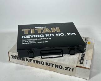 [NIB] TITAN PROFESSIONAL KEYING KIT NO. 271 | 
For all titan and kwikset residential locks. - h. 2 x w. 9 x l. 12 in
