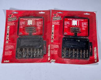 (2pc) [NIB] VERMONT AMERICAN BIT SET | Set of 2 new in box Vermont America Iso-Temp - Claw Double End Bit and Nutdriver set. - w. 8 x l. 10 in (packaging)

