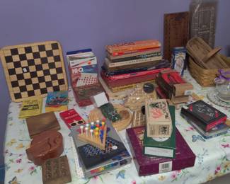basic board games cribbage, puzzles and more
