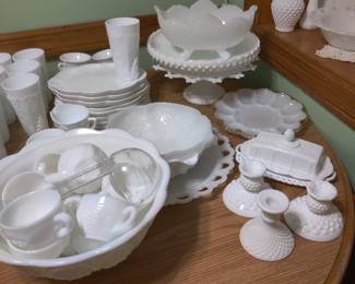 vintage Milk glass