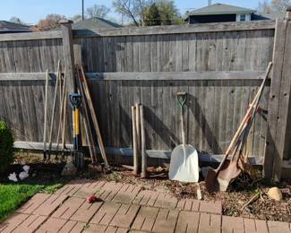 random yard and garden tools 