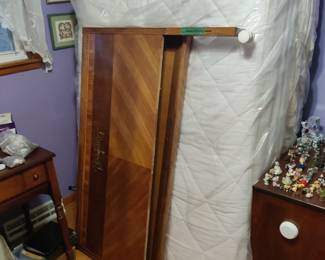 1940s headboard and footboard with mattress and fame 