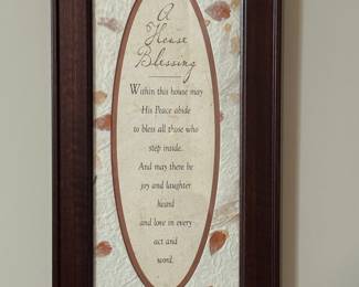 Framed daily blessing