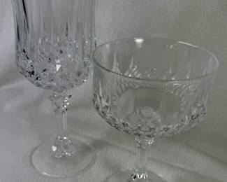 Crystal wineglasses