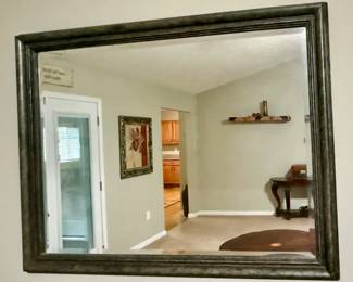 Large framed mirror