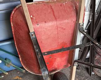 Metal wheelbarrow