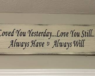 Wood sign