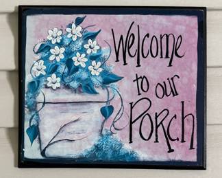 Wood sign