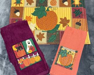 Fall towels and placemats