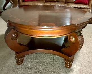 Neo-Renaissance style coffee table, end table and sofa table