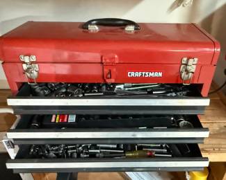 Craftsman tool chests with lots of tools