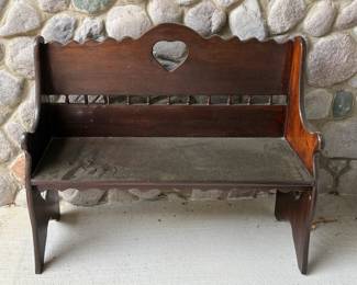 Wood bench