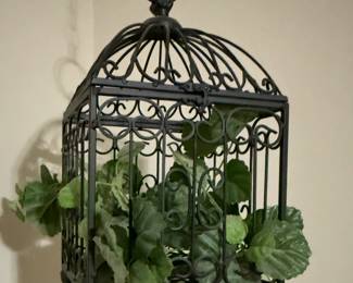 Hanging metal cage