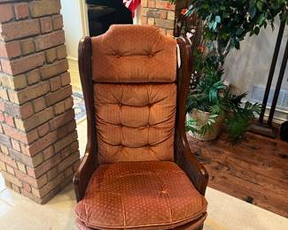 Small vintage wing back chair