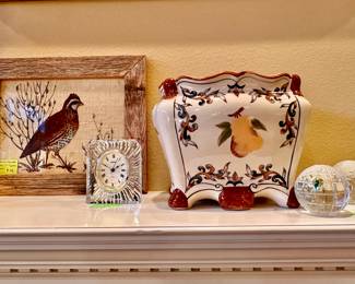the two crystal globes on the right are Waterford 