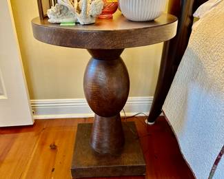 A closeup of the bedside table in the king BR, by Bernhardt