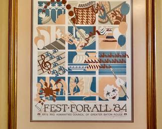 we have a total of four Fest For All posters from the early eighties, all framed nicely