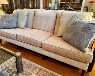 sofa is a creamy color and in like new condition 