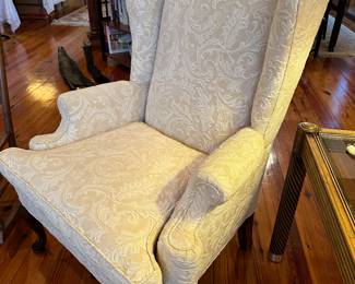 wingback in a milky creamy white and in beautiful condition 