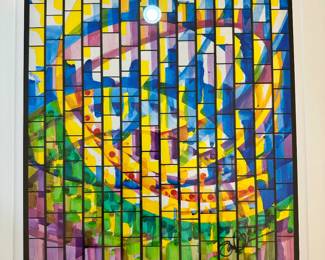 “Lord Hear Our Prayers” very limited edition print by local renowned glass artist Stephen Wilson in 2015….to raise funds for cancer care across the region. 