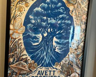 Large collection of original band posters from Avett Brothers