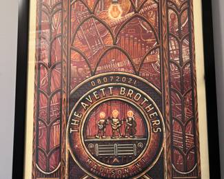 Large collection of original band posters from Avett Brothers