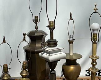 Heavy quality brass lamps