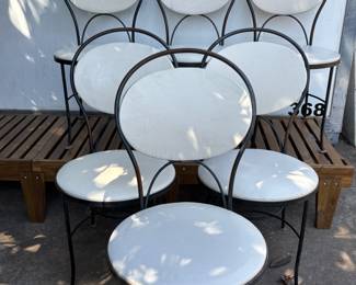 Rare Gallo Originals Ironworks Brooklyn N Y bistro chairs