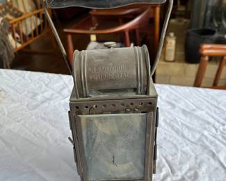 vintage German WW2 era railroad lantern