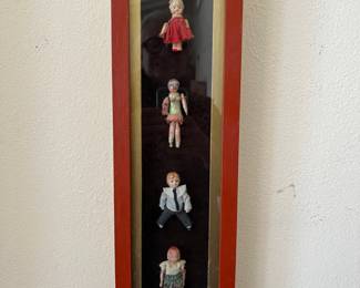 Doll Shadow Box by Stuart Novy, wood, glass and found objects