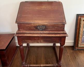Antique small slant top writing desk