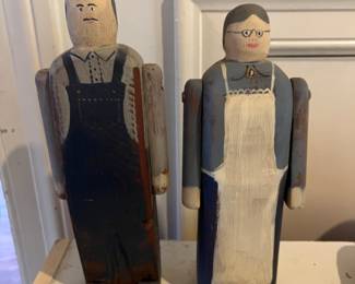 Wolf Creek Wood folk art statues