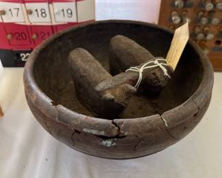 Antique Bolivian Aymara wedding bowl, indigenous art