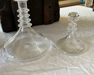 Steuben MCM ship's' decanter, vintage