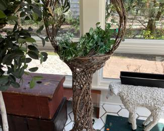 twisted willow plant stand